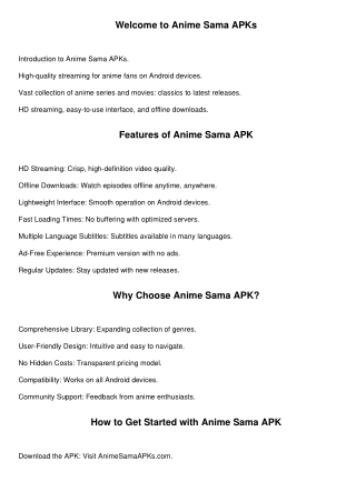 welcome to anime sama apks