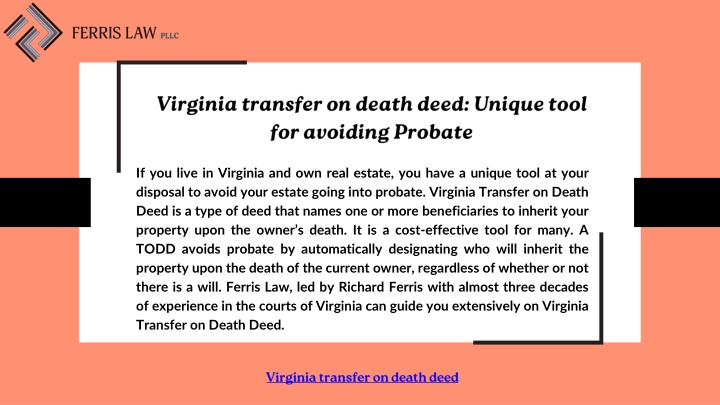 virginia transfer on death deed unique tool