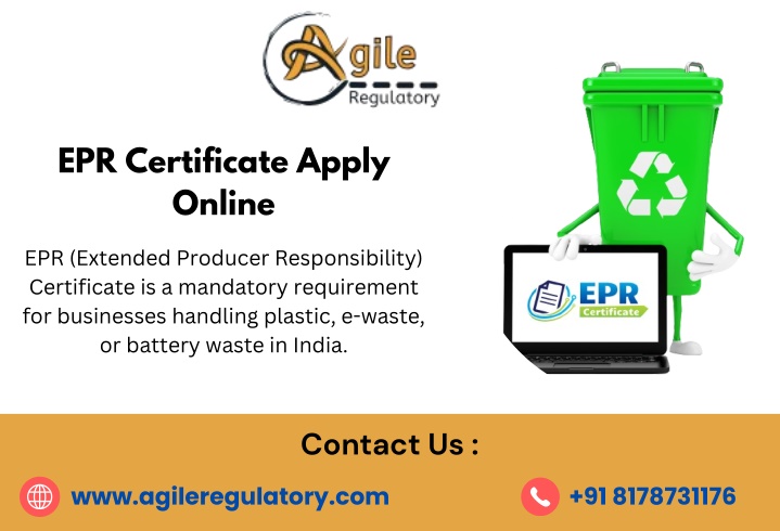 epr certificate apply online