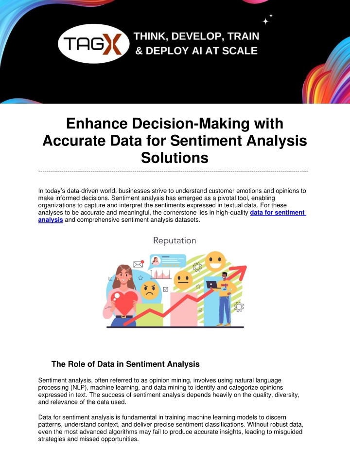 enhance decision making with accurate data