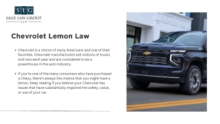 Dodge Lemon Law Attorney — Sage Law Group LLP