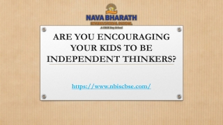 Are You Encouraging Your Kids to Be Independent Thinkers