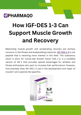 how igf des 1 3 can support muscle growth