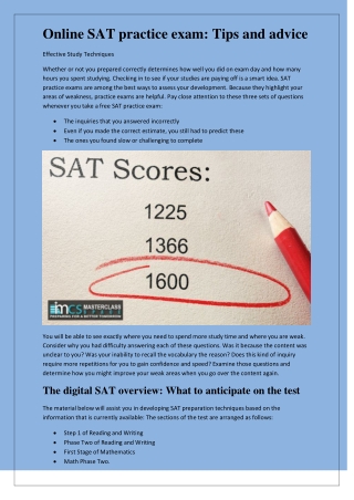 Digital SAT Preparation Courses in Oman - Masterclass Space