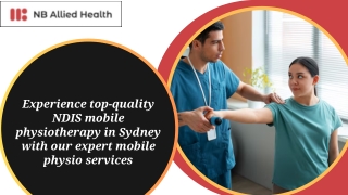 Experience top-quality NDIS mobile physiotherapy in Sydney with our expert mobile physio services