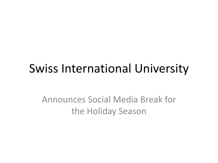 swiss international university