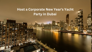 Corporate New Year's Yacht Party in Dubai