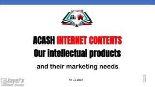 our intellectual products