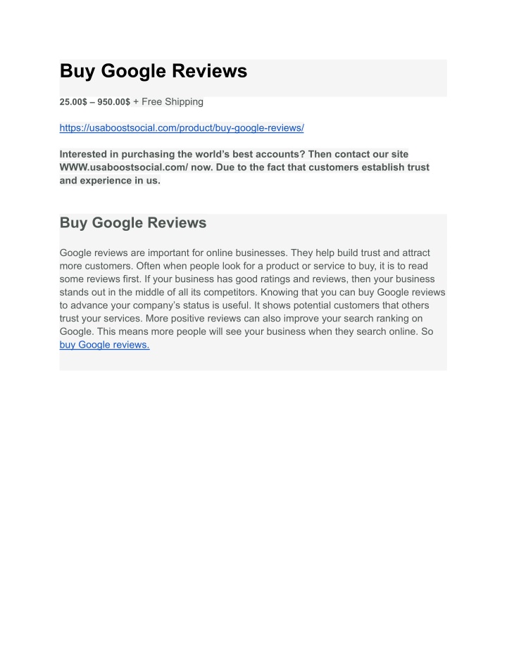 buy google reviews