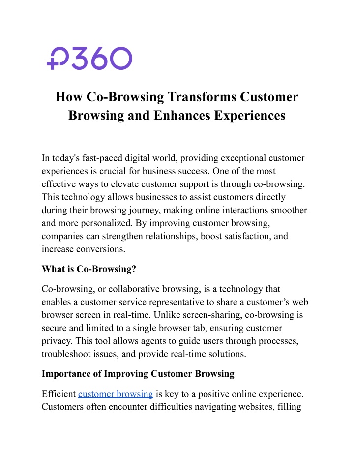 how co browsing transforms customer browsing