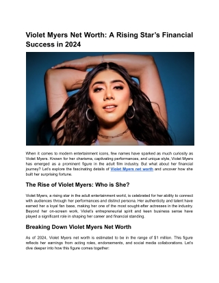 violet myers net worth