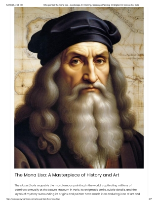 Who painted the mona lisa