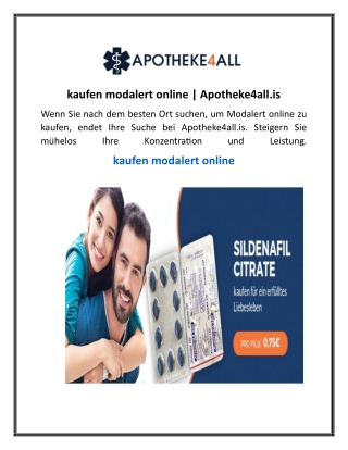 kaufen modalert online apotheke4all is