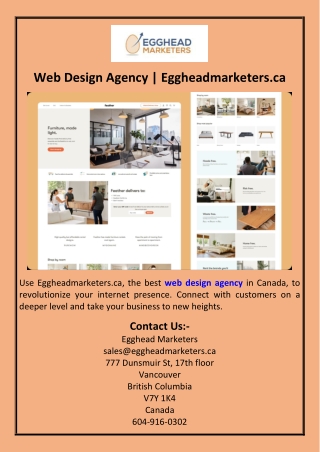 Web Design Agency | Eggheadmarketers.ca