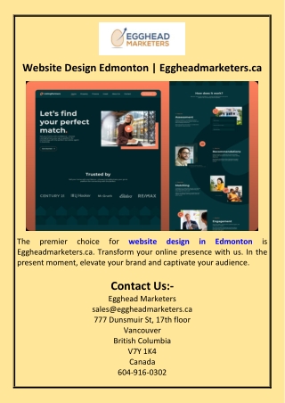 Website Design Edmonton | Eggheadmarketers.ca