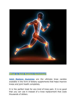 what is joint restore gummies