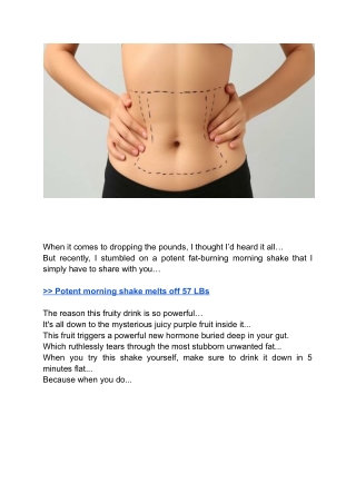 when it comes to dropping the pounds i thought