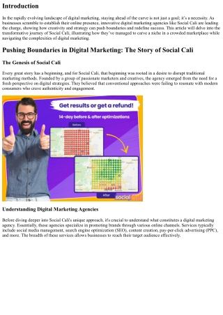 Pushing Boundaries in Digital Marketing: The Story of Social Cali