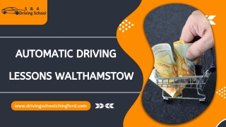 Automatic Driving Lessons Walthamstow