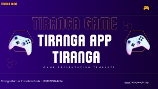 Tiranga Game Login