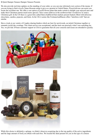 b quiet hamper xmases hamper xmases presents