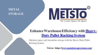 Enhance Warehouse Efficiency with Heavy-Duty Pallet Racking System