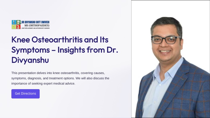 knee osteoarthritis and its symptoms insights