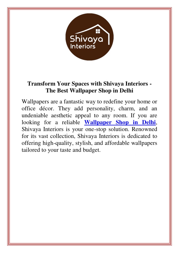 transform your spaces with shivaya interiors