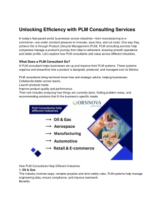 Unlock Your Company’s Potential With Advanced PLM Solutions