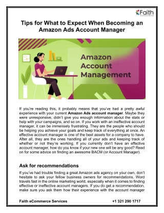 tips for what to expect when becoming an amazon