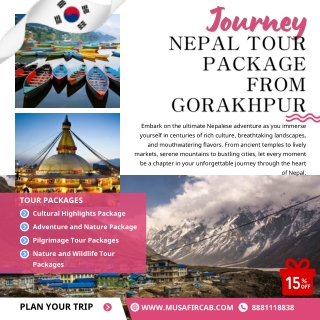 Nepal Tour Package from Gorakhpur