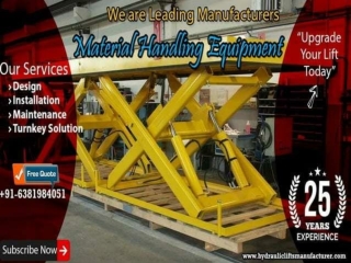 Heavy Duty Scissor Lift Manufacturers in Bangalore