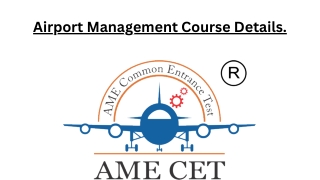 airport management course details