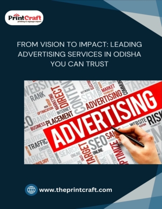 From Vision to Impact here is the Leading Advertising Services in Odisha You Can Trust