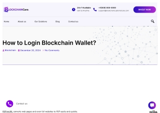 How to Login Blockchain Wallet