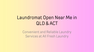 Laundromat Open Near Me