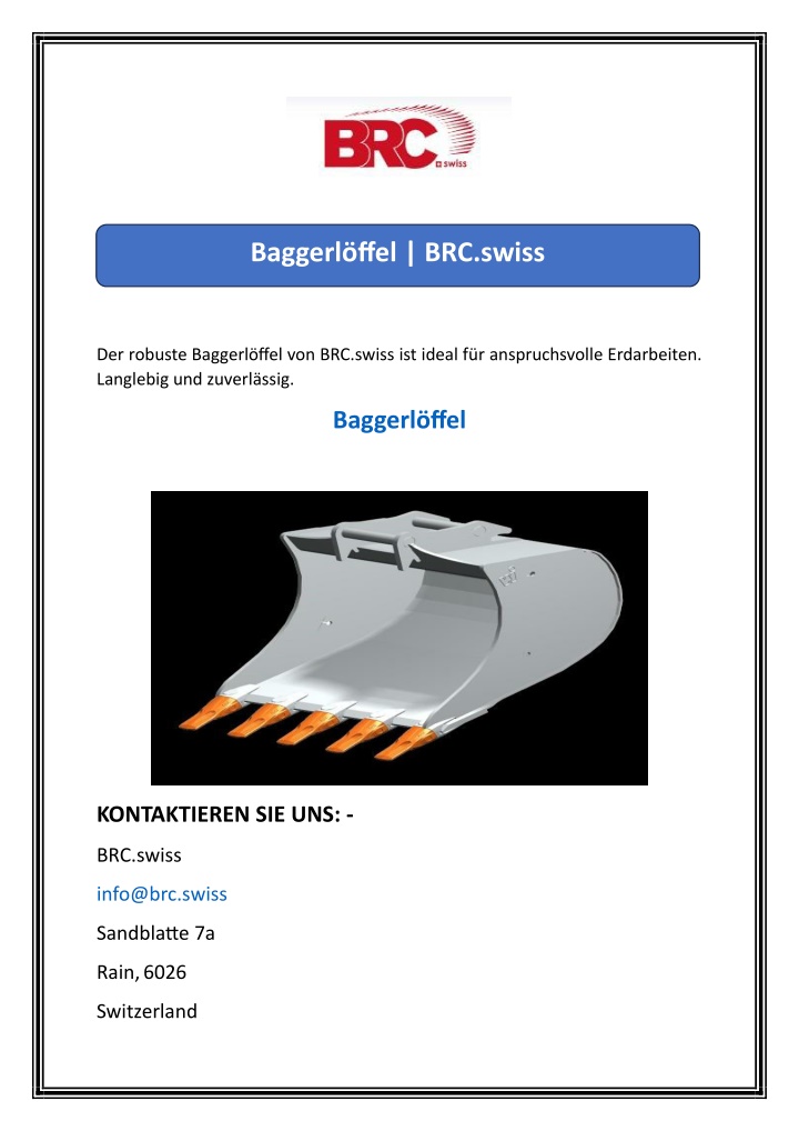 baggerl ffel brc swiss