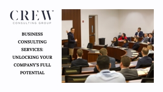 Maximize Efficiency with Crew Consulting Group's Business Services