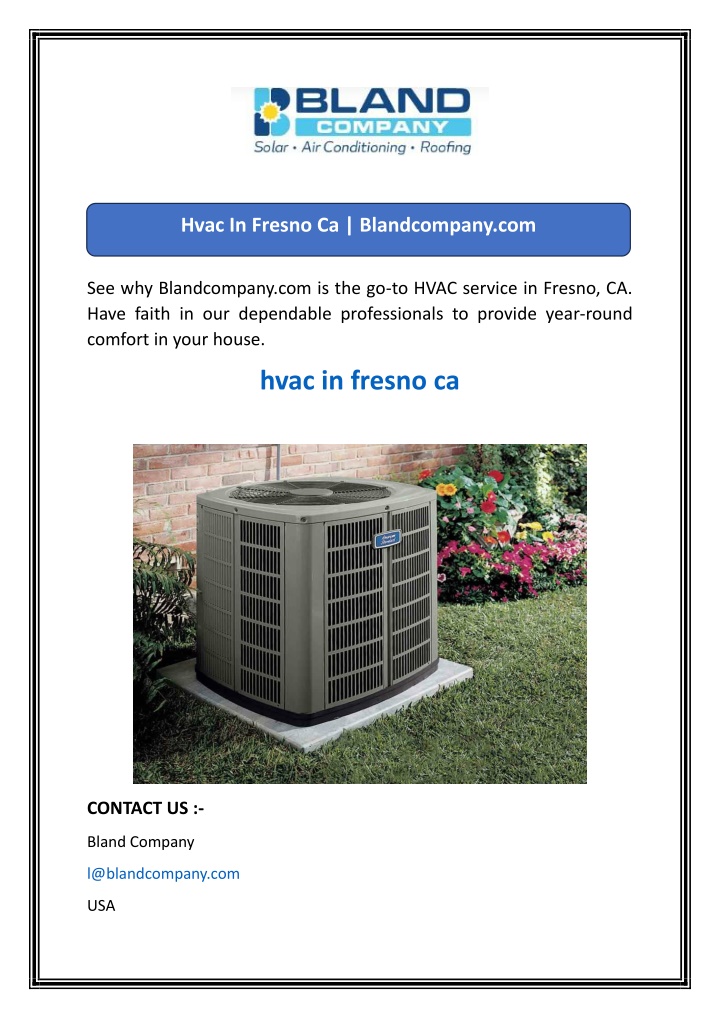 hvac in fresno ca blandcompany com