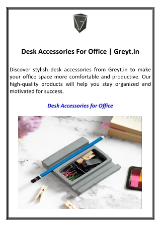 Desk Accessories For Office  Greyt.in