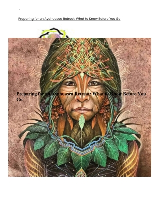 preparing for an ayahuasca retreat what to know
