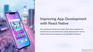Improving App Development with React Native