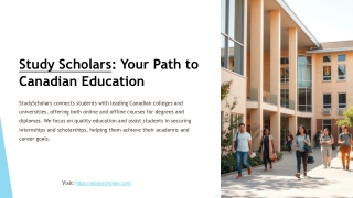 Study Scholars: Empowering Students to Succeed in Canada and Beyond