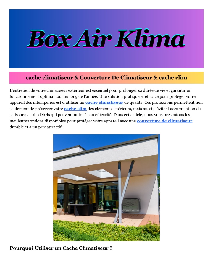 box air klima box air klima box air klima