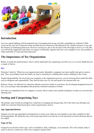 Exactly how to Arrange and Store Your Child's Growing Toy Collection
