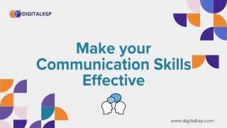Make your Communication Skills Effective