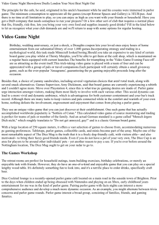 video game night showdown drafts london your next
