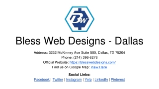 bless web designs dallas