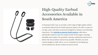 High-Quality Earbud Accessories Available in South America