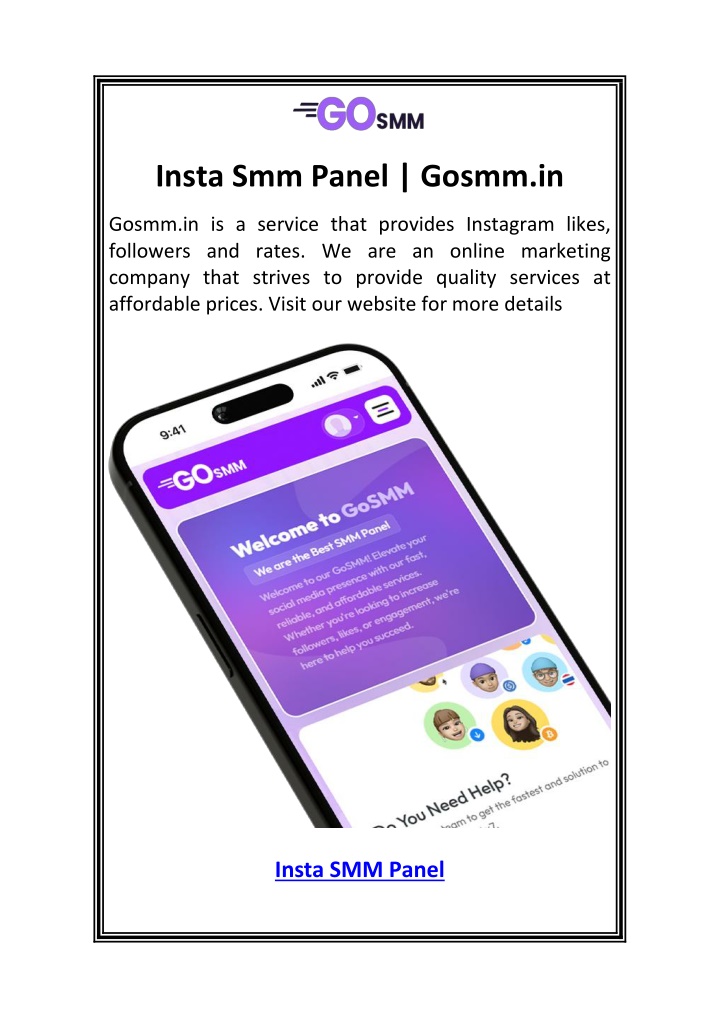 insta smm panel gosmm in